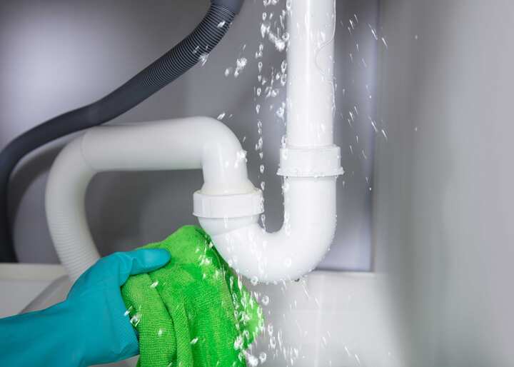 Water Damage Assessment and Inspection 1 Water Damage Leaking Pipe scaled